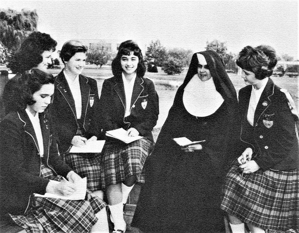 Sister Mary Boniface, RSM with class officers in 1961 Our … Flickr