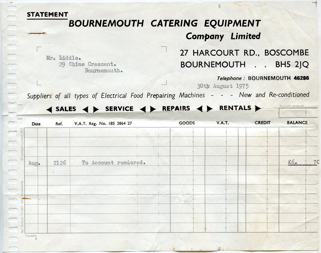 Bournemouth Catering Equipment Co., Ltd., 27 Harcourt Road,
