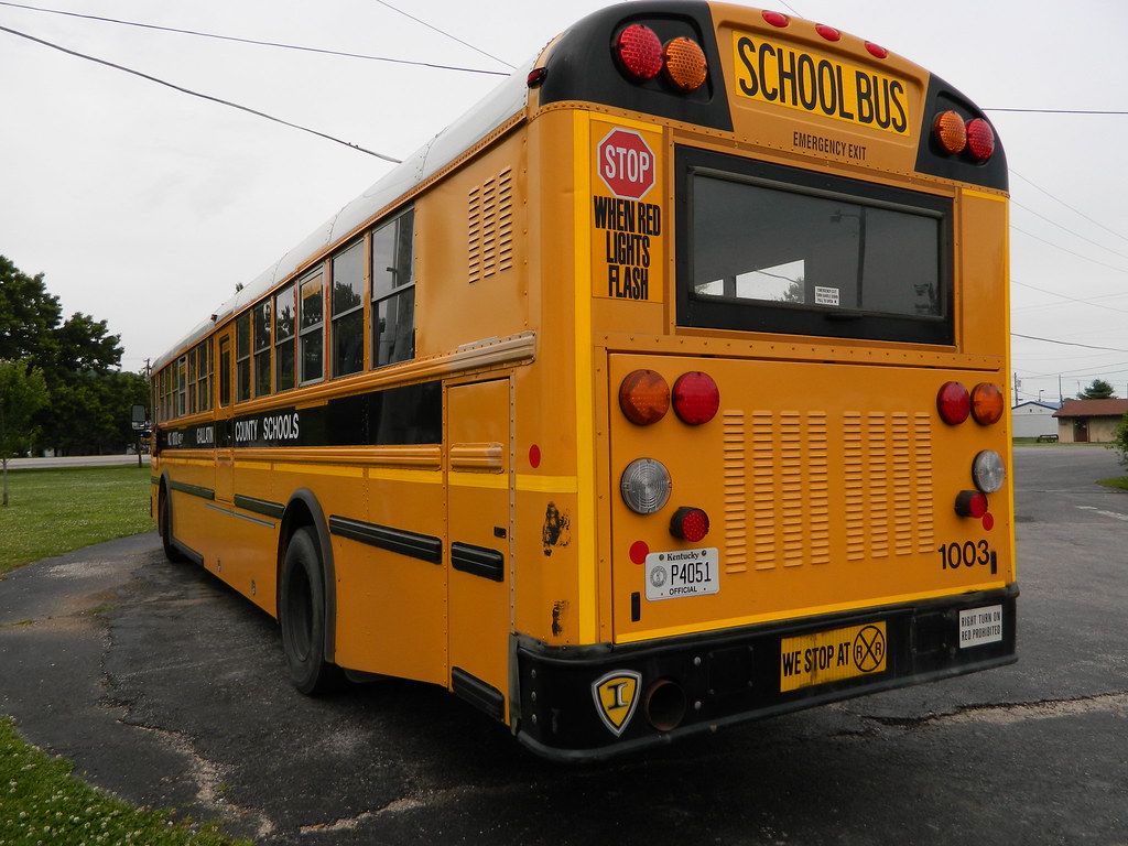 Gallatin County Schools 1003 (3) Bus lot Warsaw, KY. Flickr