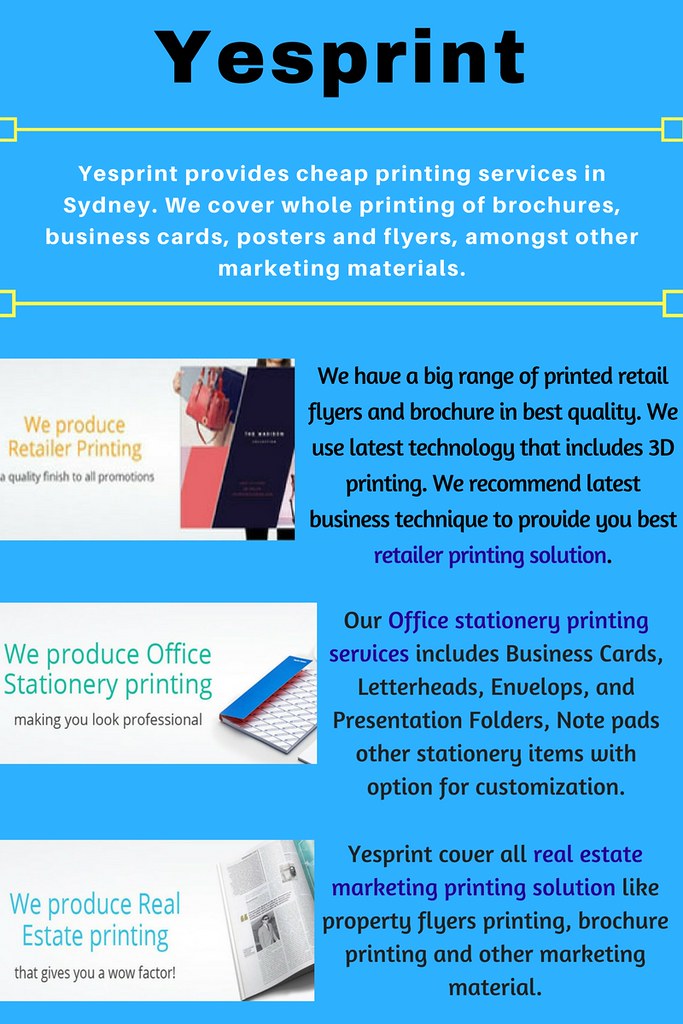 Yesprint provides cheap printing services in Sydney Flickr