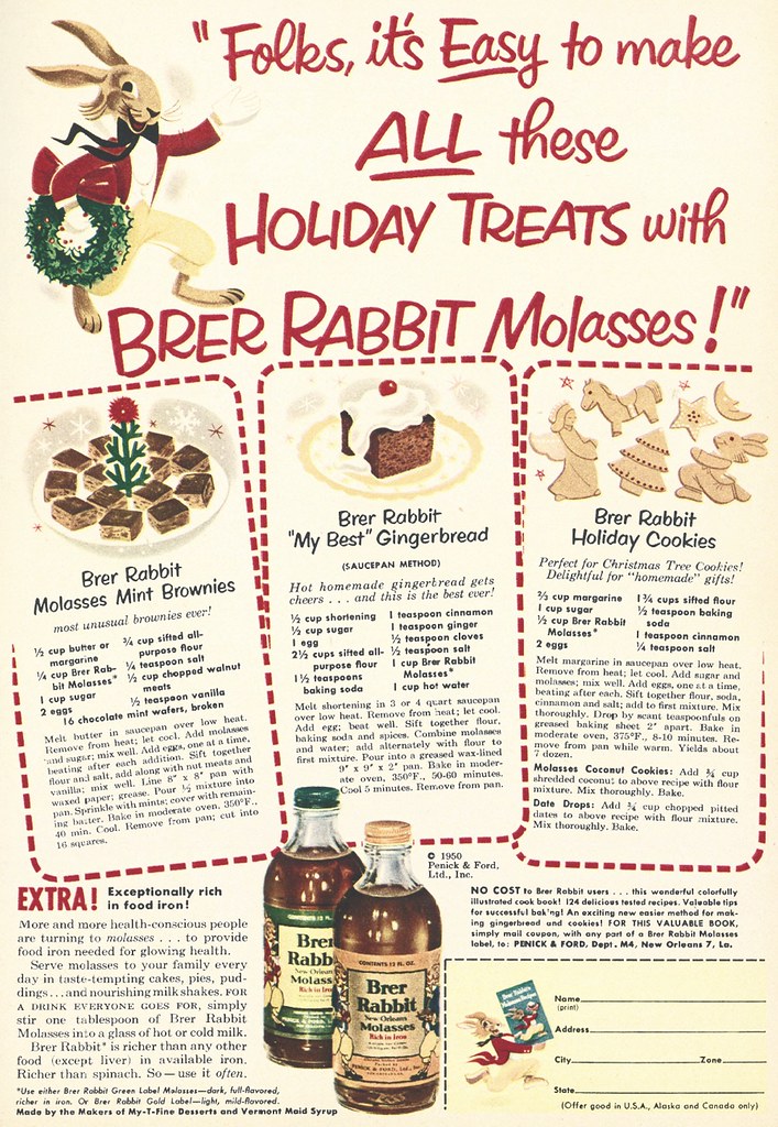Brer Rabbit Molasses' Mint Brownies, Gingerbread, and Holi… Flickr