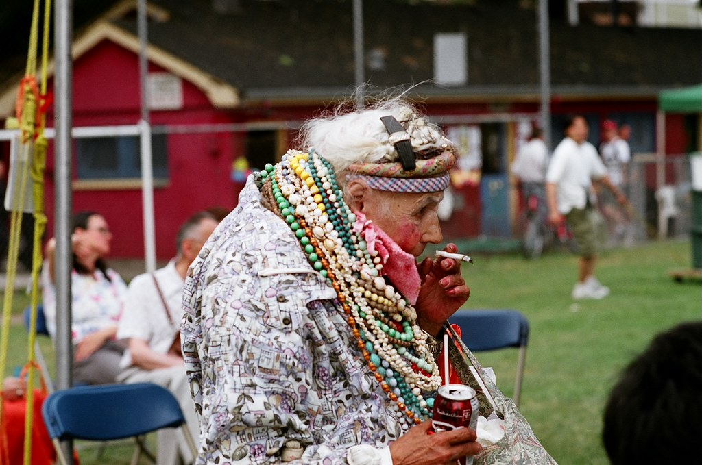 Crazy Bag Lady I'm pretty sure that she didn't get the bea… Flickr