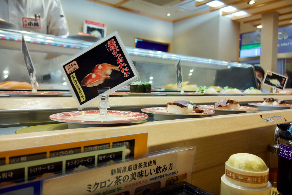 Conveyor belt sushi in Osaka Dan Moore Flickr