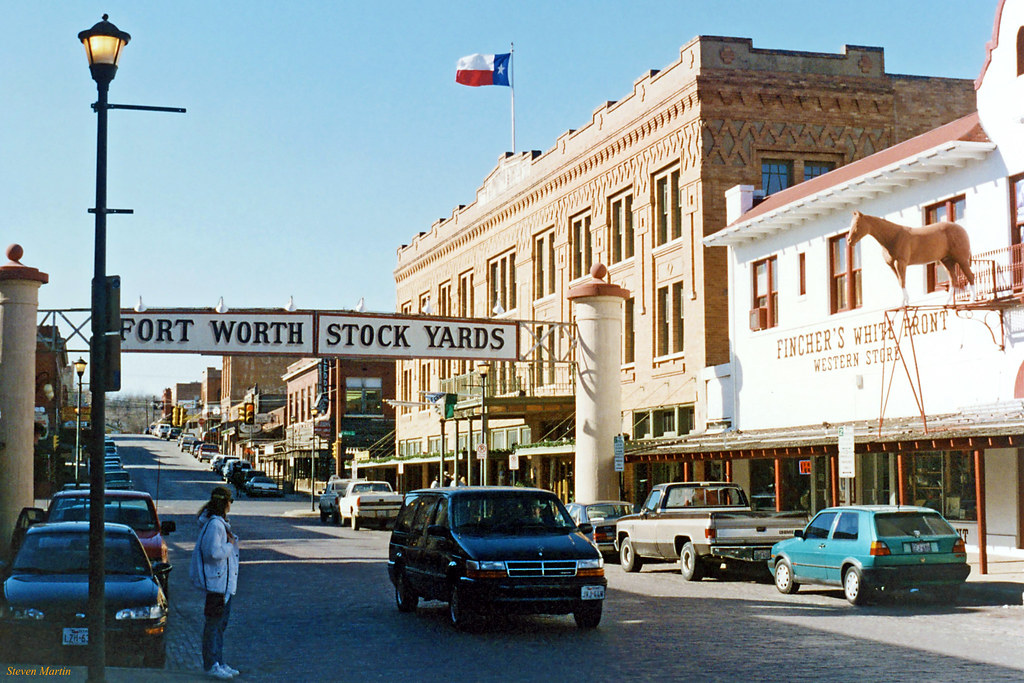 Exchange Avenue, Fort Worth Stockyards, 1994 View is west … Flickr