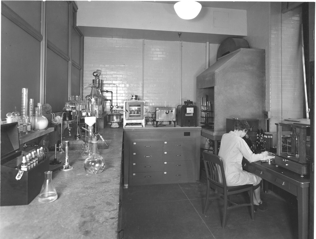 Photograph of Chemical Laboratory in the Division of Repair and