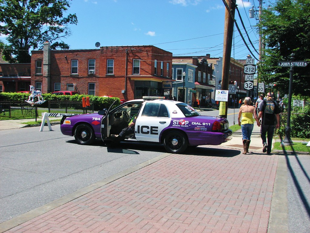 A SAUGERTIES NY POLICE CAR IN JULY 2017 Blocking Main stre… Flickr