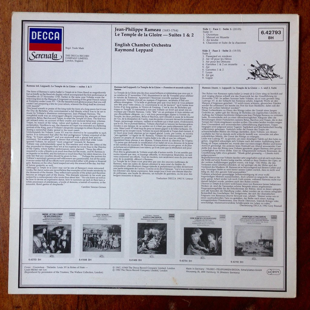 Backside Rameau Le Temple de la Gloire English Chamber… Flickr