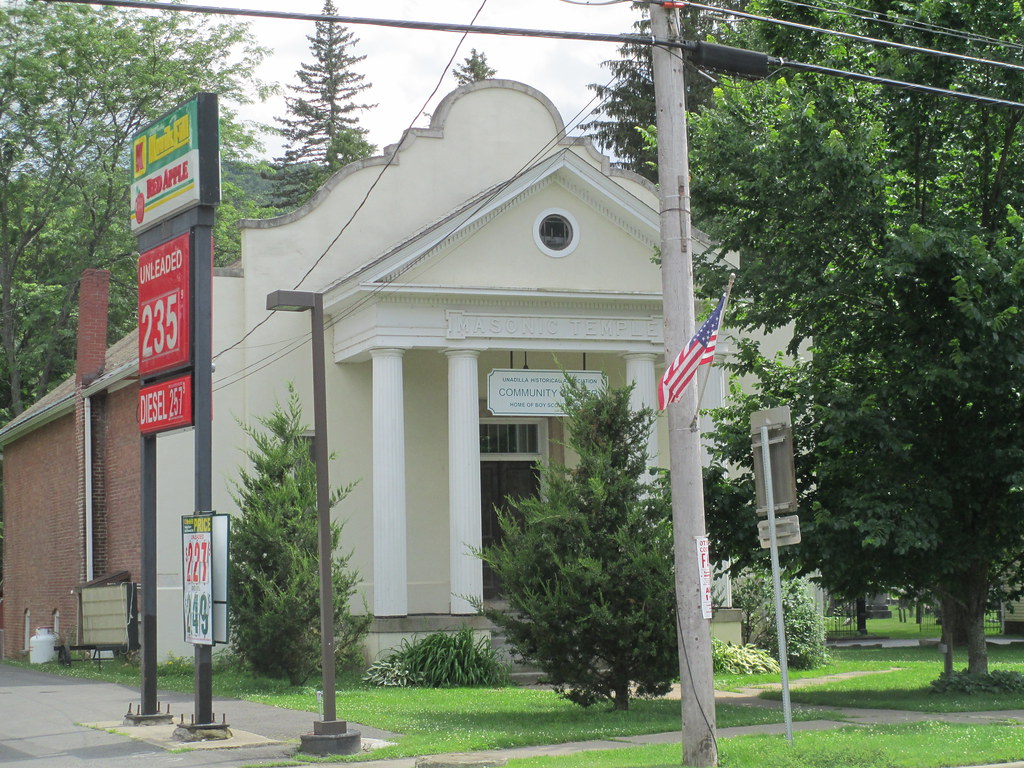 Masonic Temple / Community Center, Unadilla, NY Sherman Clarke Flickr
