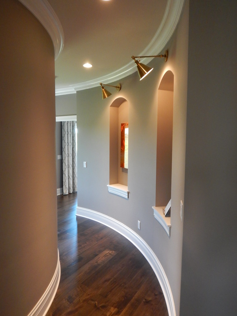 Curved Hallway A curved hallway in the Temple Builders hom… Steve