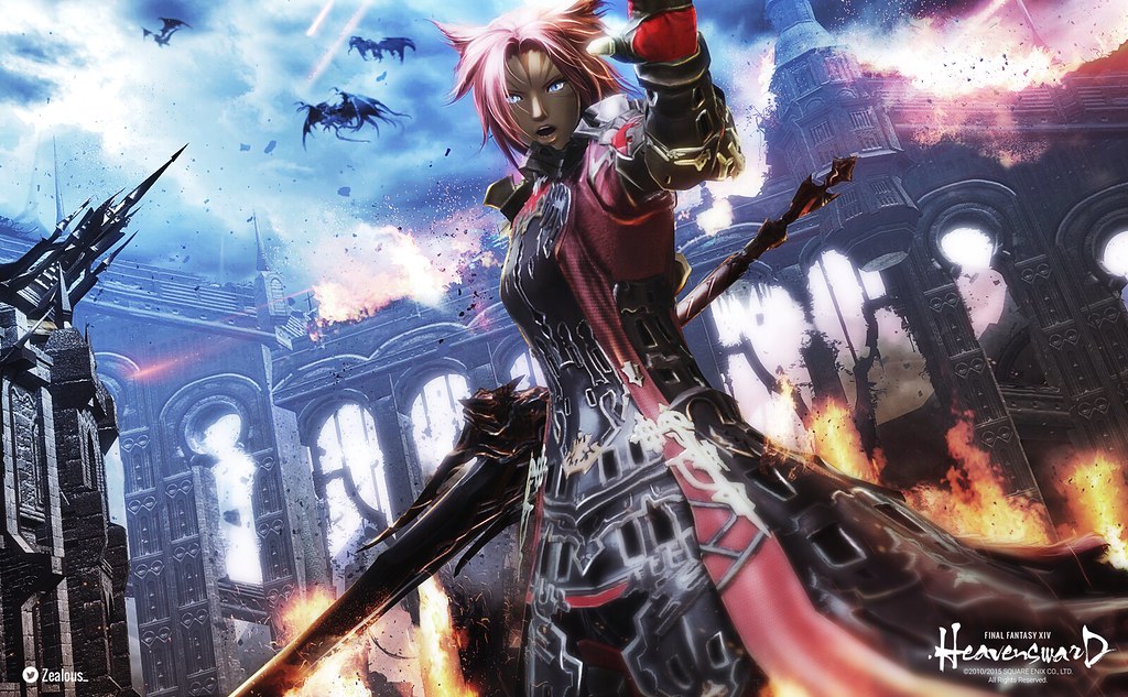 皇都の戦い FFXIV ファンフェスティバル2016／スクリーンショット（加工作品）部門応募スクショ加工 蒼天に