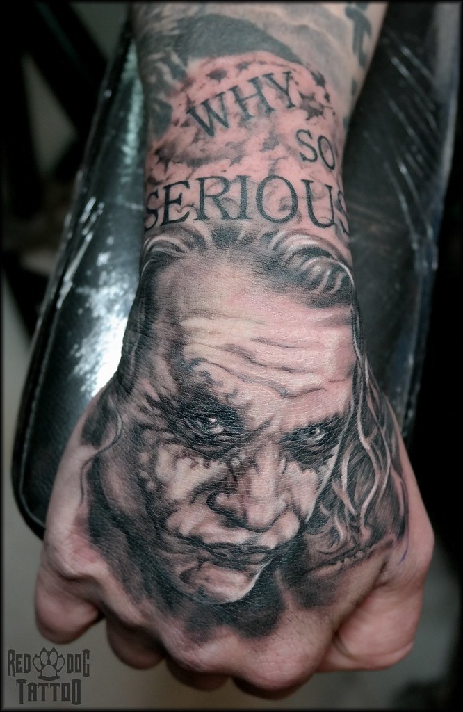 Joker Tattoo In Hand Best Tattoo Ideas