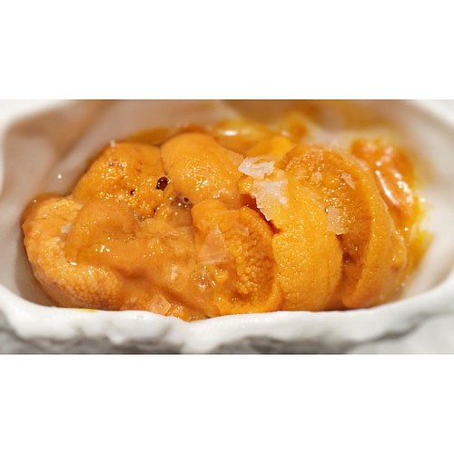 Sea urchin caviar, sea buckthorn, salt and sea water. By … Flickr