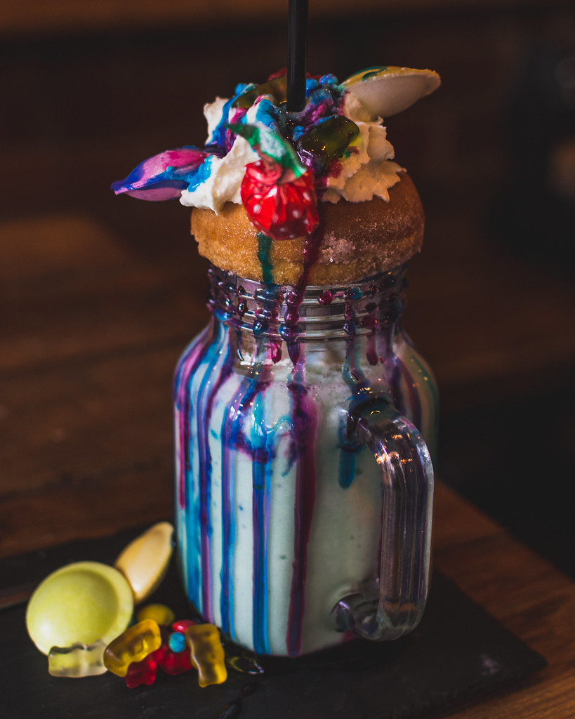 Freak shake Tasty shake from Mad hatter Matlock. James Eaton Flickr