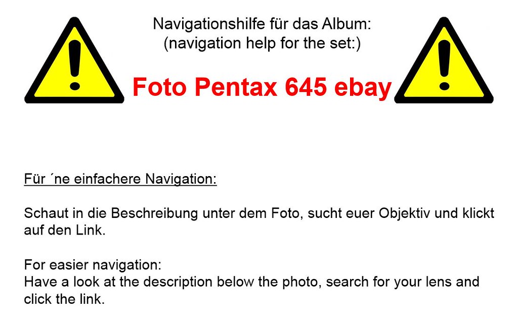 Navigationshilfe für Foto Pentax 645 Ebay PentaxKObjekti… Flickr