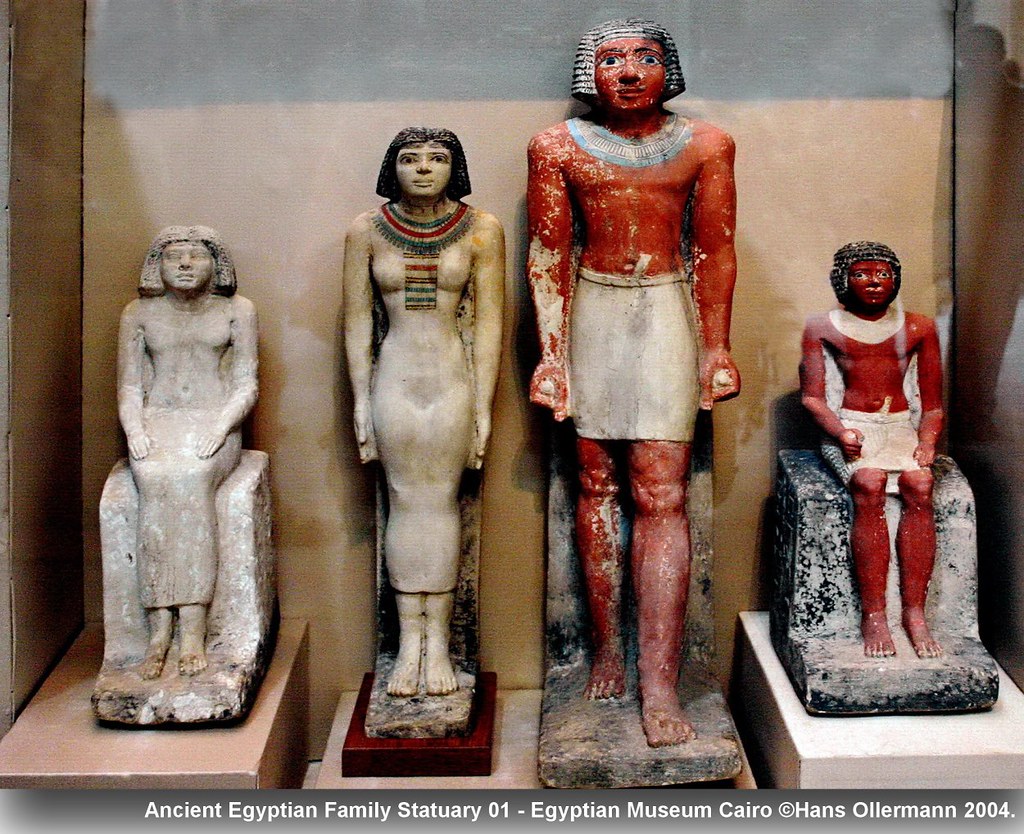 Flickriver Photoset 'Ancient Egyptian Family Statuary' by Hans Ollermann