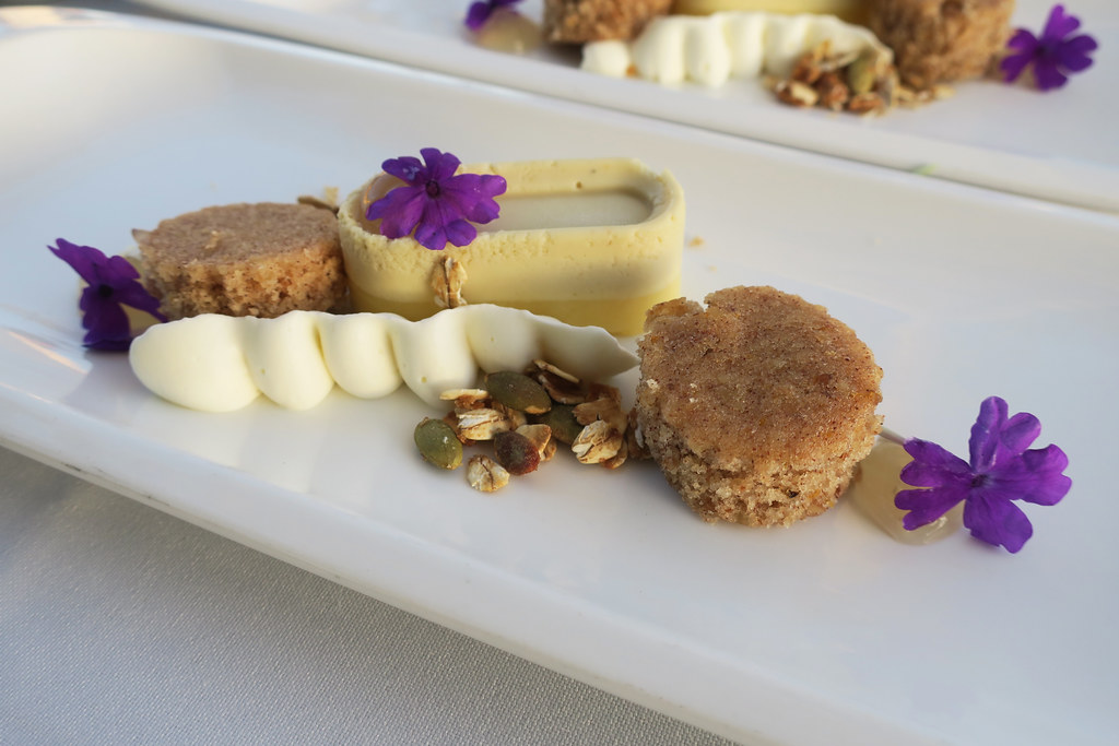 Honey Cake, Fennel Pollen Crème Brûlée, Yogurt Mousse, Hon… Flickr