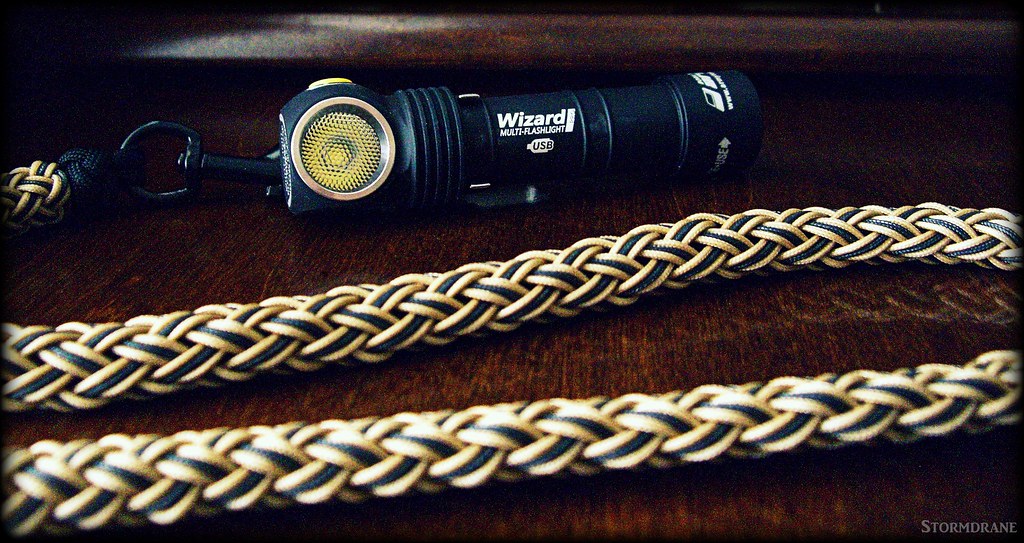 ArmyTek XHP50 flashlight and lanyard Paracord core and 1.4… Flickr