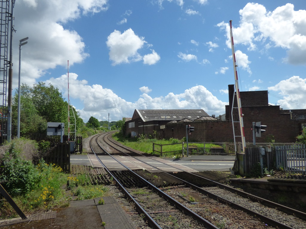 Cradley Heath Station level crossing on Woods Lane a photo on