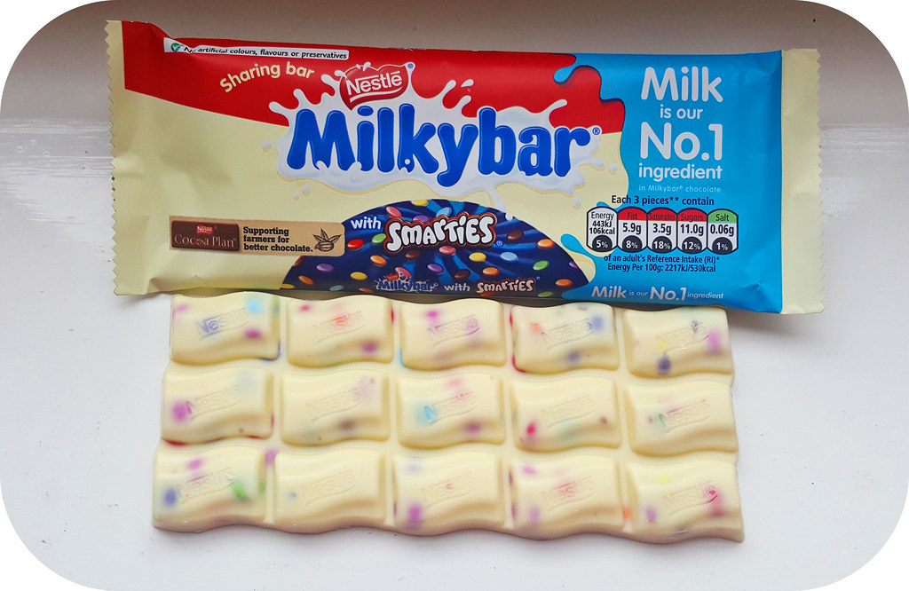 Milkybar with Smarties Read full review at www.lotochoc.… Flickr