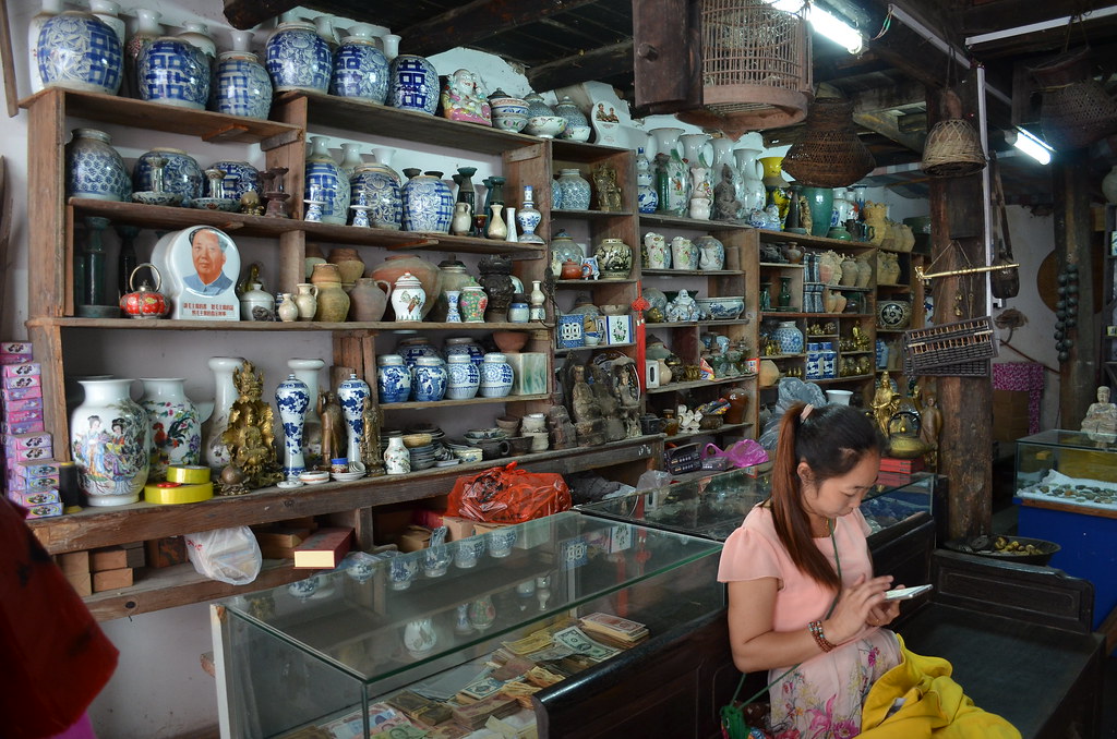 Antiques and knick knacks on sale on historic East West L… Flickr