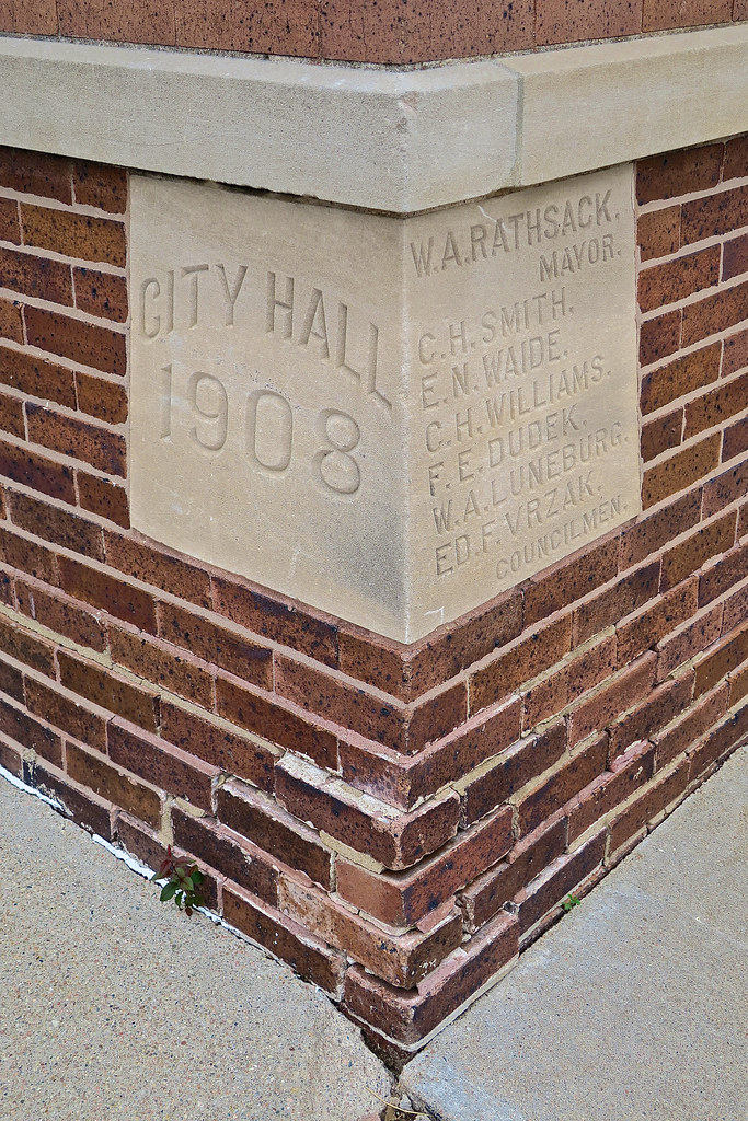 City Hall, Schuyler, NE Cornerstone on the Schuyler City H… Flickr