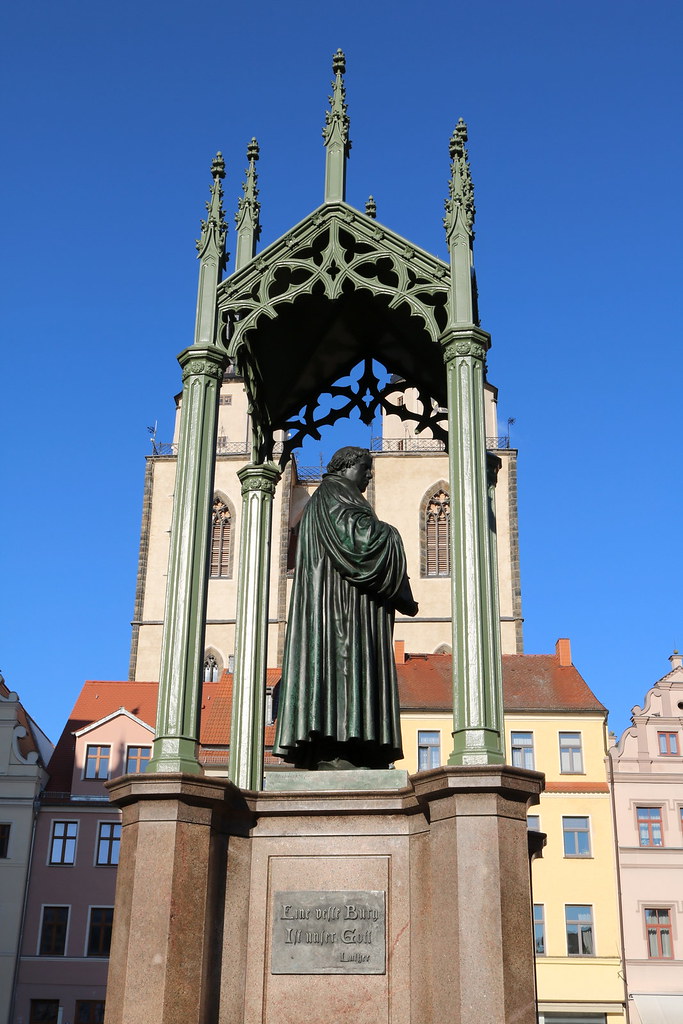 LutherDenkmal in Lutherstadt Wittenberg errichtet 1821, d… Flickr