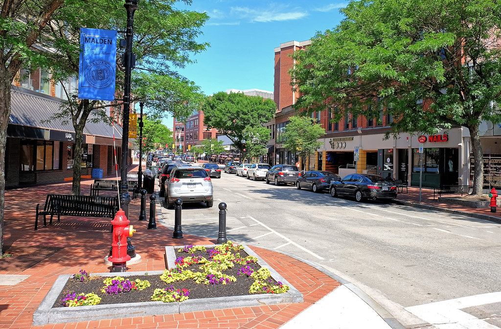 Pleasant St. Malden MA View down Pleasant Street from th… Flickr