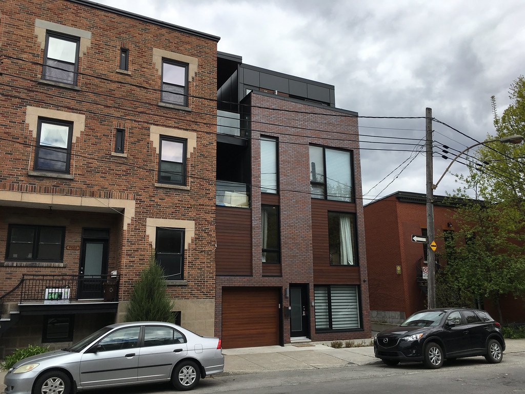 New building on De La Roche Read more Vanishing Montreal… Flickr