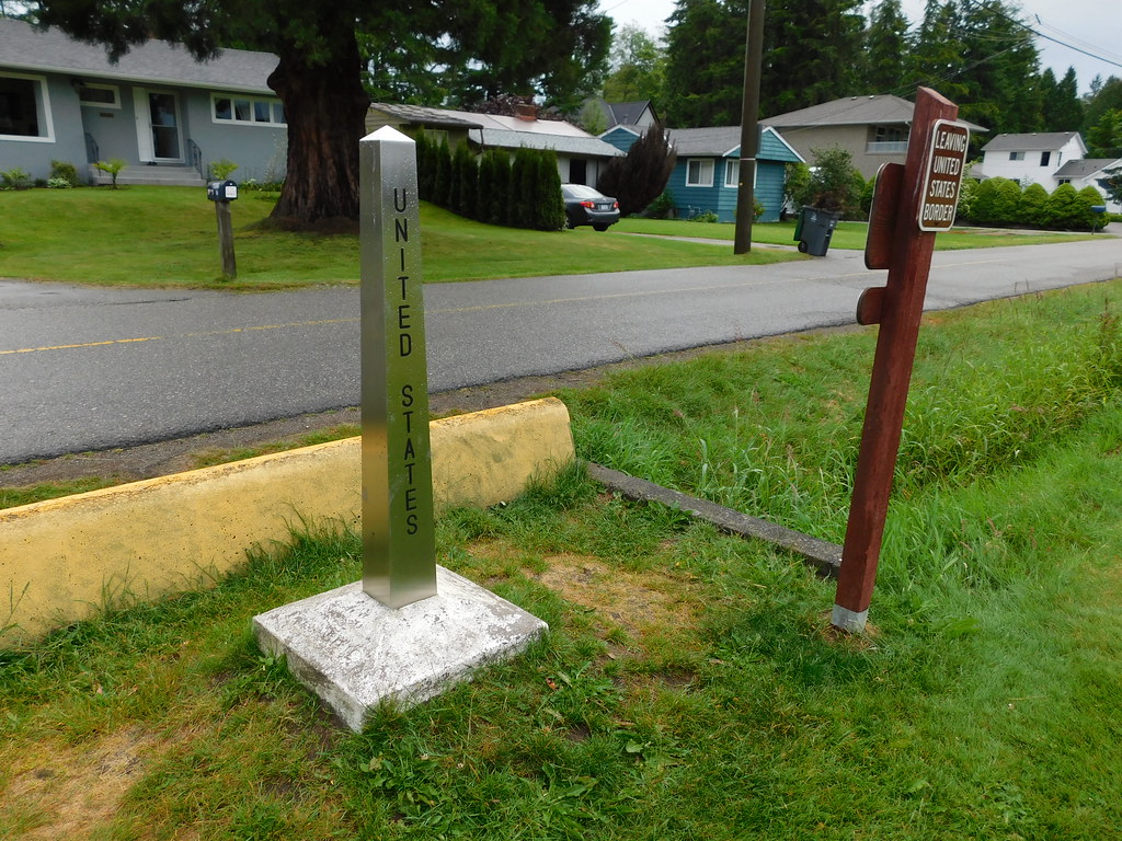 USCanada Border Marker Peace Arch State Park, Washington Flickr
