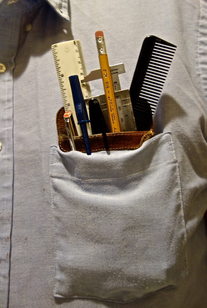 Portrait of My Pocket Protector For We're Here Nerds and… Flickr