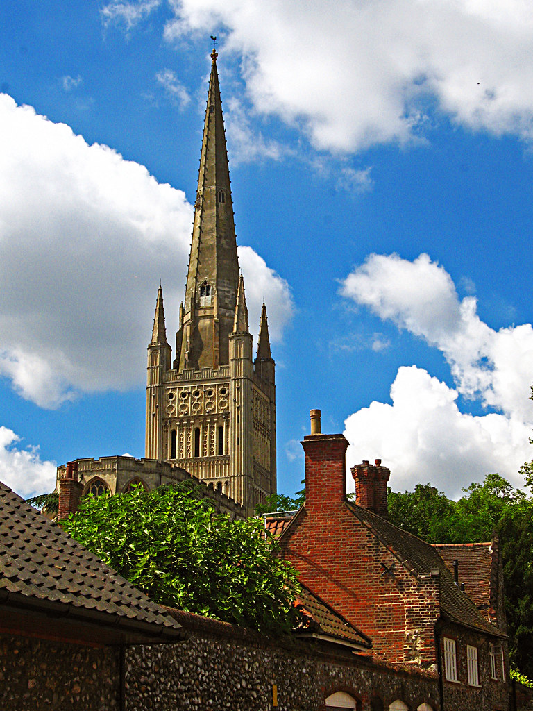 Cathedral From Norwich 2017 Adrian Williams Flickr