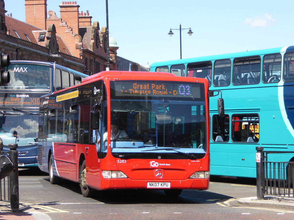 Go North East 5283 NK07 KPU on Q3, Haymarket Bus Stn, Newc… Flickr