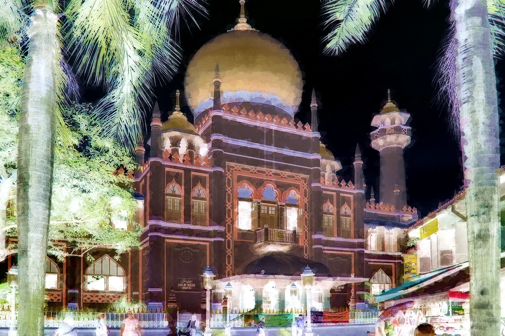 Singapore Sultan Mosque 120bb Masjid Sultan (Jawi