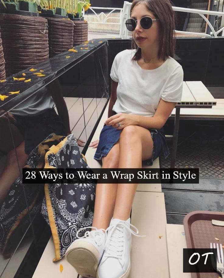 Stylish Wrap Skirt Outfits28 Ideas on How to Wear Wrap Sk… Flickr