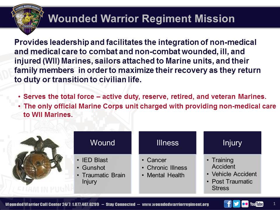 WWR1 The Wounded Warrior Regiment provides leadership and… Flickr