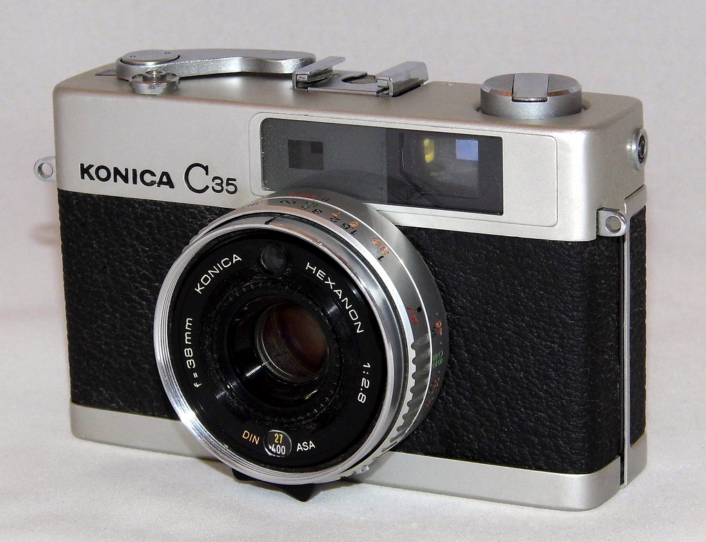 Vintage Konica C35 35mm Rangefinder Camera, Made In Japan,… Flickr