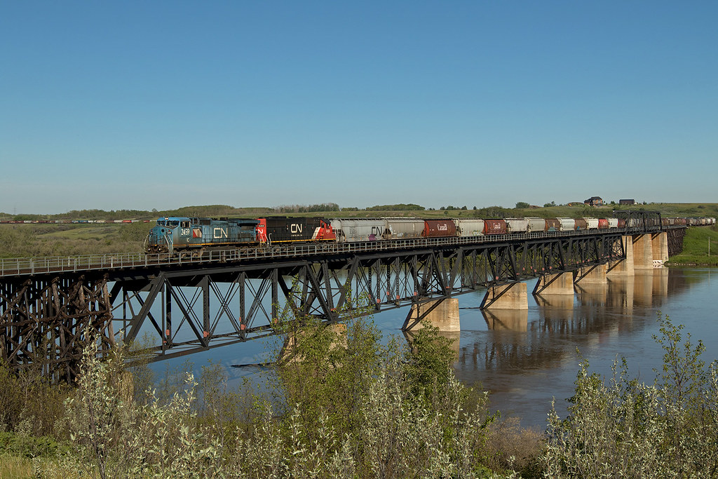 The Borden Bridge The bridge over the North Saskatchewan R… Flickr