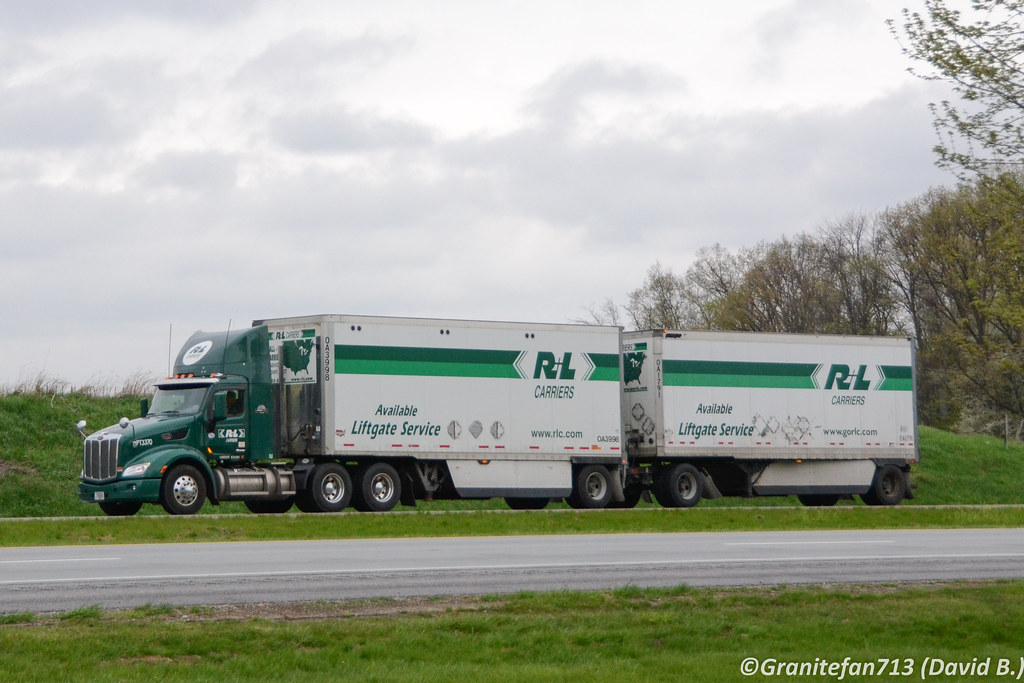 R&L Carriers Peterbilt 579 with Doubles Trucks, Buses, & Trains by