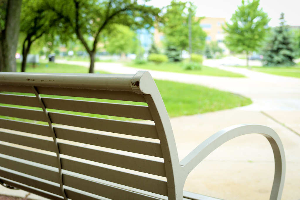 Take a Seat The beauty of campus near Goodhue Hall. Taken … Flickr