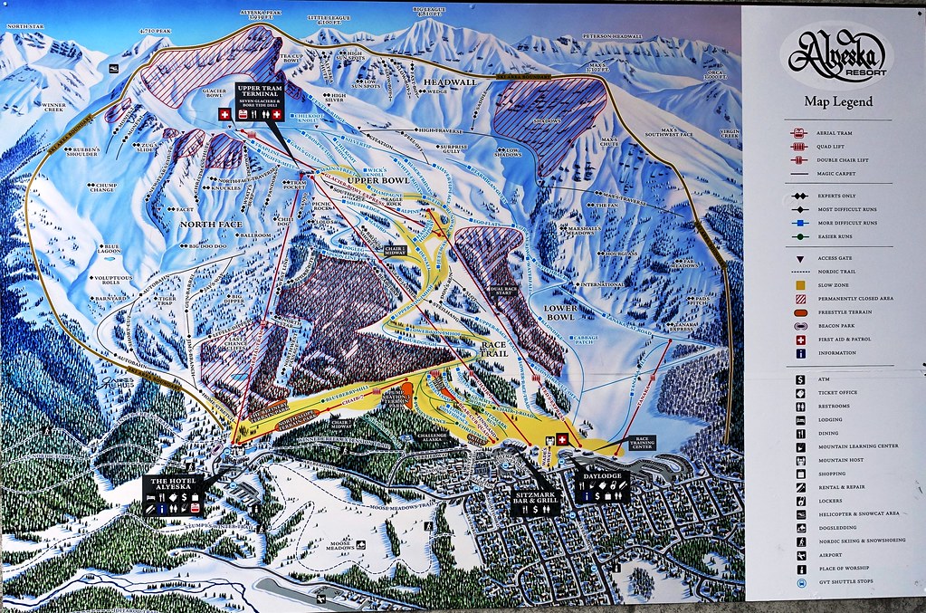 Alyeska Ski Resort Map Ski Trails At Alyeska Resort In Girdwood, Alaska | Leo Boudreau | Flickr