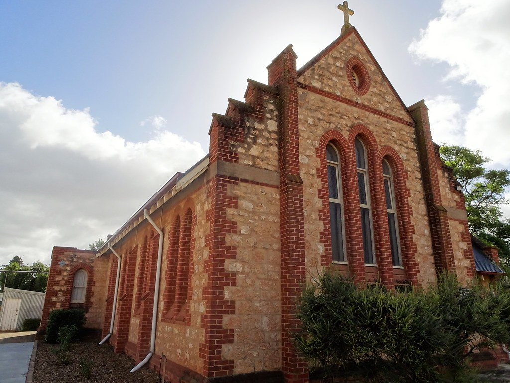 Balaklava. The local limestone Anglican church. Foundation… Flickr