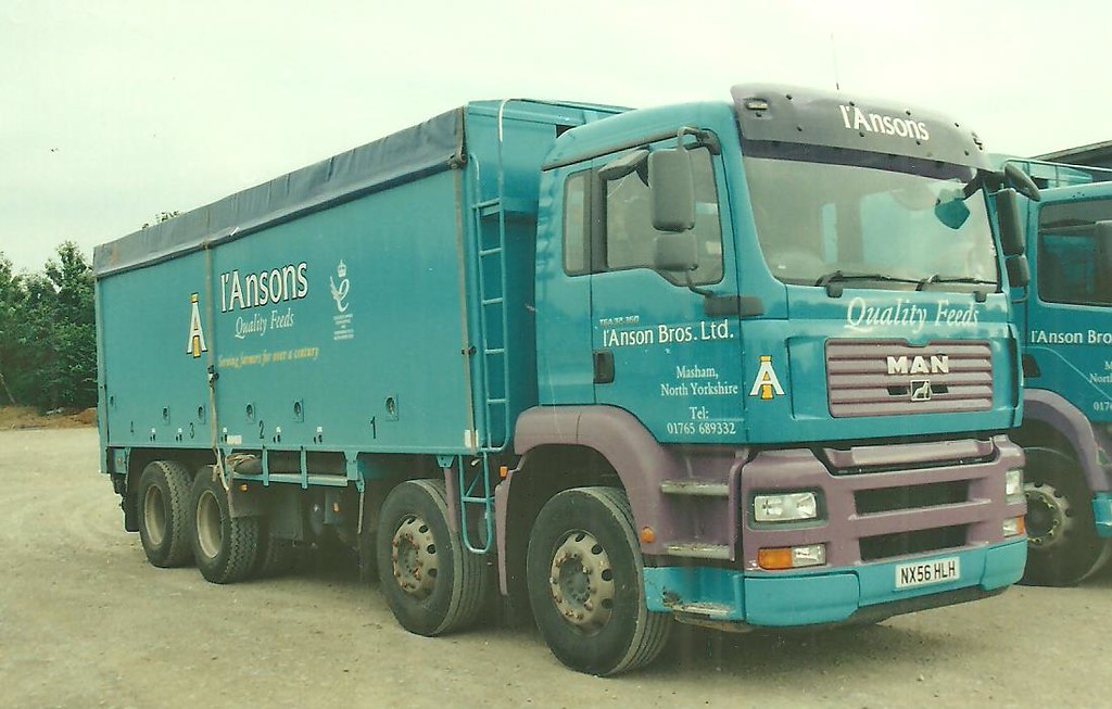 NX56HLH I'Ansons MAN TGA32.360 8x4 bulk feed tipper Mash… Flickr