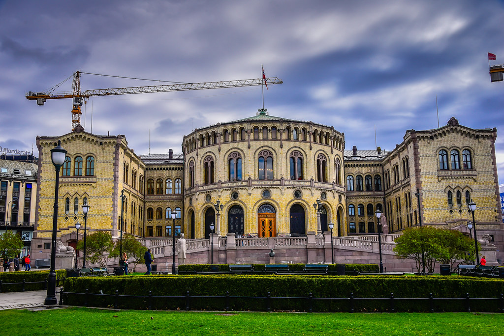 Norwegian Parliament (Storting) Building Oslo Norway Flickr