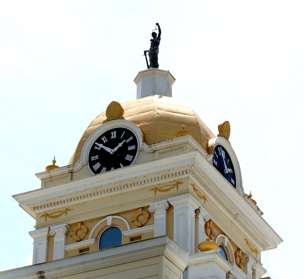 Cleburne County Courthouse Clock Tower Heflin, Alabama robert e