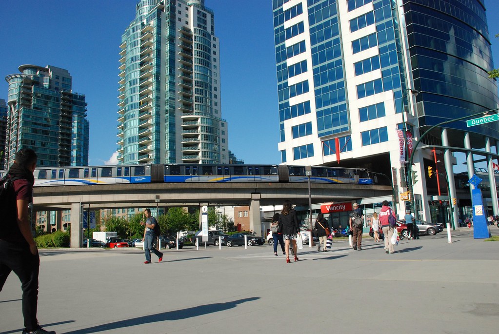 Condos and Sky Train at Main Street Station from the Scien… Flickr