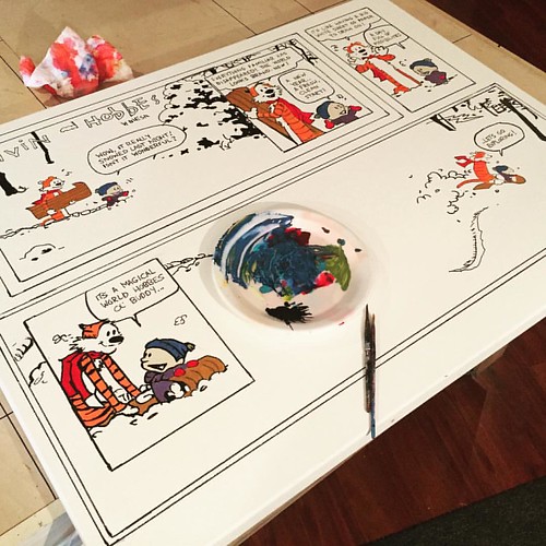 Getting details filled in on the big Calvin and Hobbes pai… Flickr