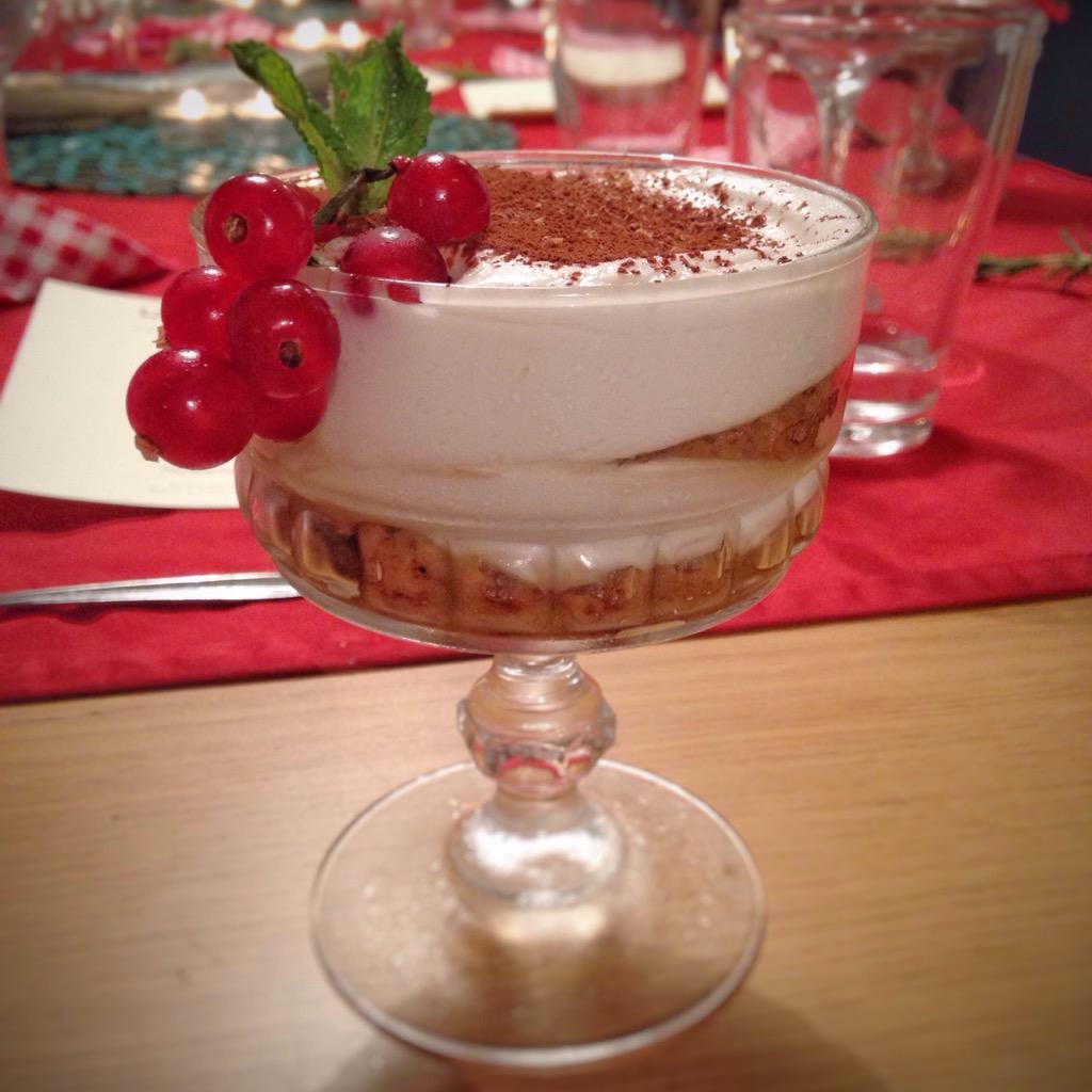 VCurious Supper Club Coconut whipped cream tiramisu