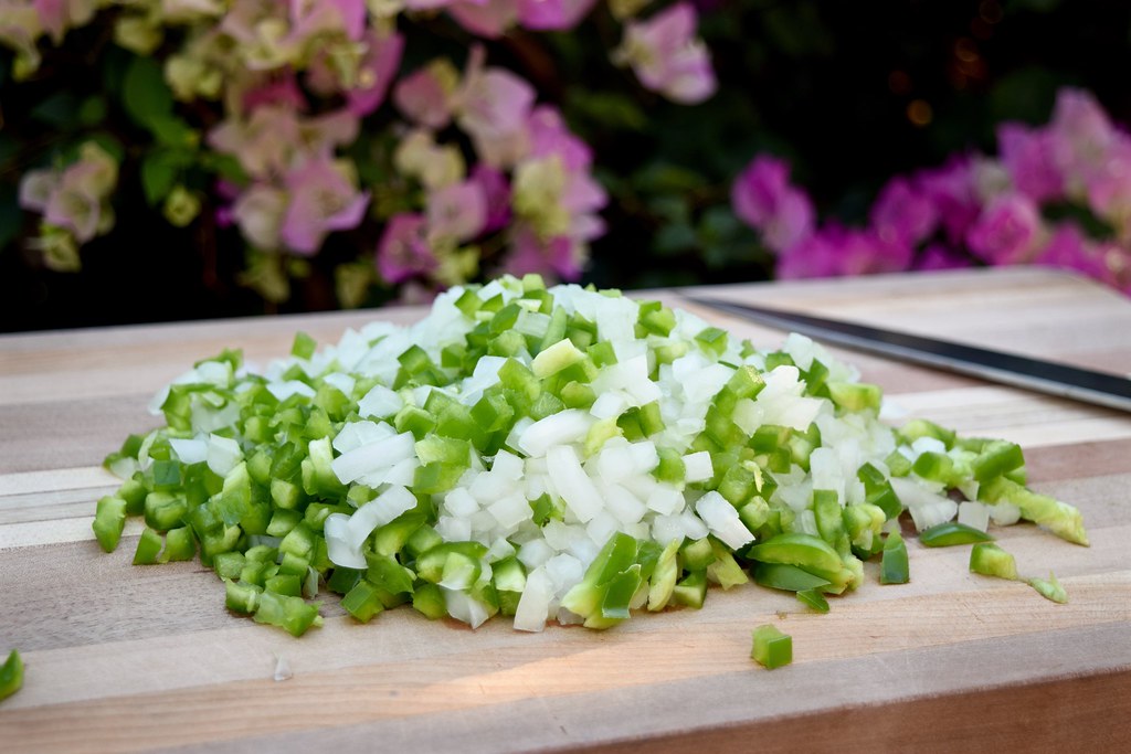 diced onion and green bell pepper snobby joes on www.husba… Flickr