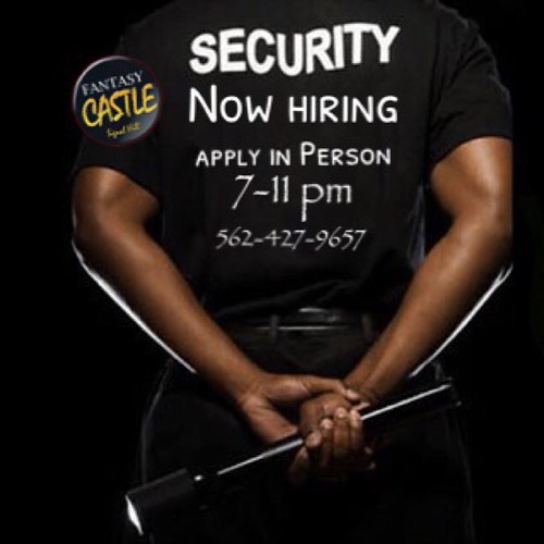 Now Hiring for a security guard apply in Person 2800 wa… Flickr