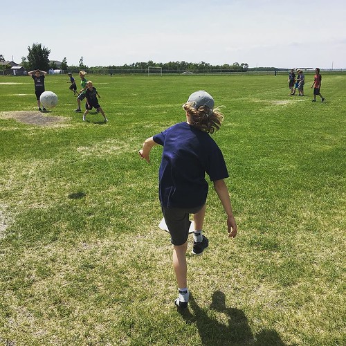 Kickball (baseball and soccer combo) at recess. hsdlearns… Flickr